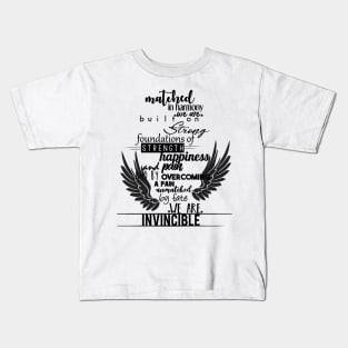 Matched Typography Poem Kids T-Shirt